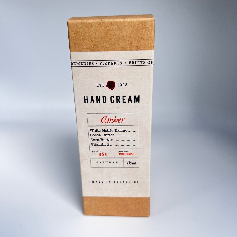 Fikkerts Hand Cream Amber Fruits of Nature Original Remedies 75ml Moisturizer